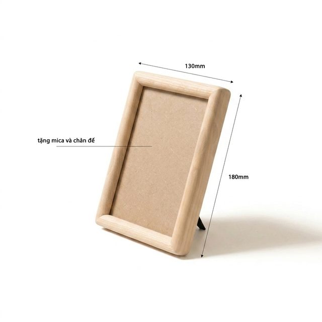 Khung ảnh bo viền 13x18cm màu sáng