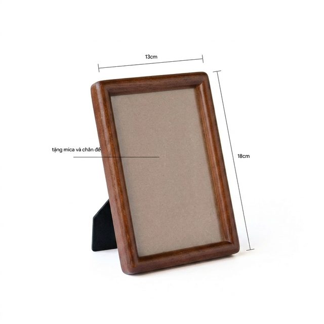 Khung ảnh bo viền 13x18cm màu tối
