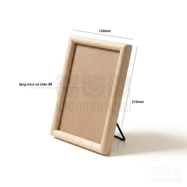 Khung ảnh bo viền 15x21cm màu sáng