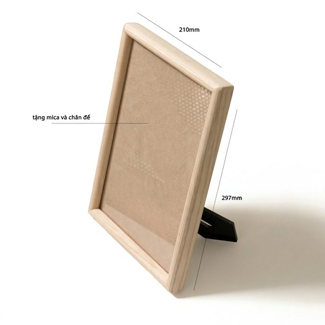 Khung ảnh bo viền 21x30cm màu sáng