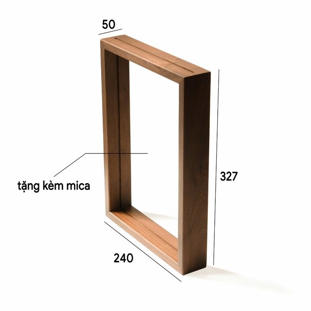 Khung ảnh đứng A4 màu tối