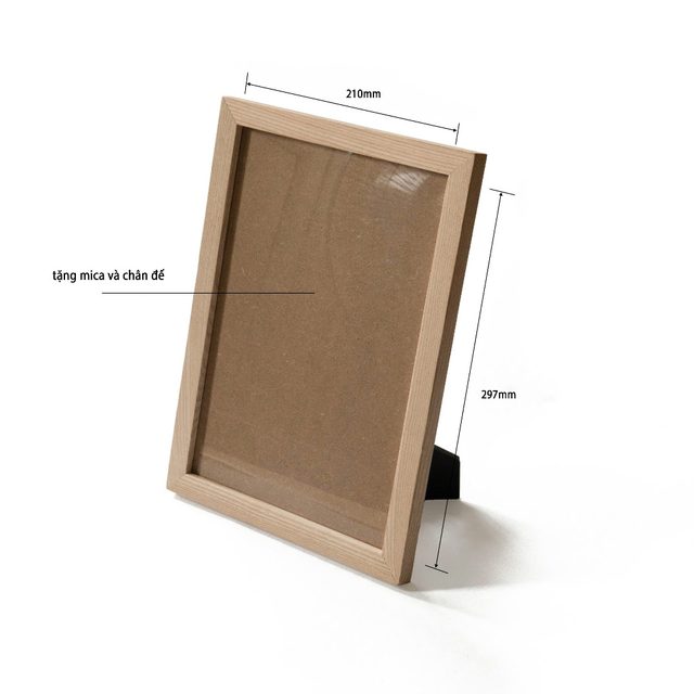 Khung ảnh viền bằng 21x30cm màu sáng