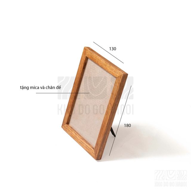 Khung ảnh viền bằng 21x30cm màu vàng