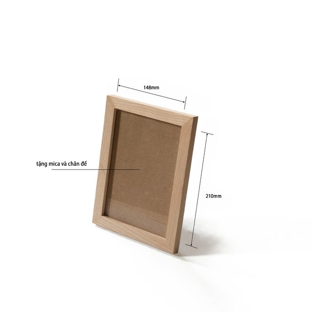 Khung ảnh viền bằng 15x21cm màu sáng
