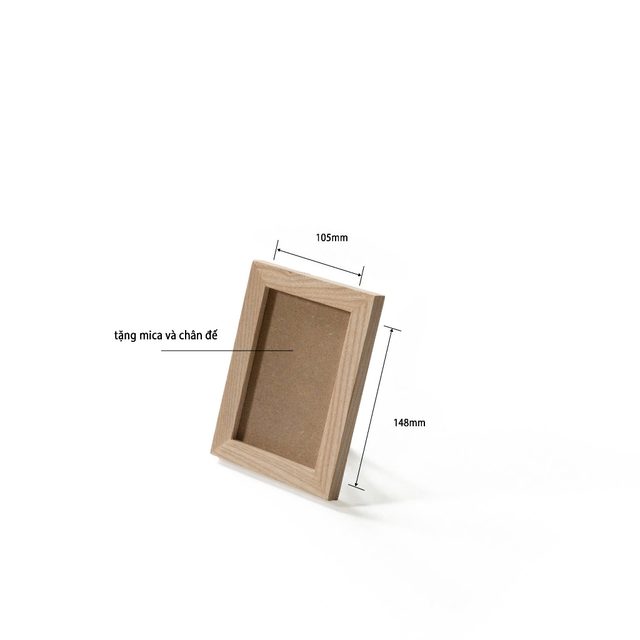 Khung ảnh viền bằng 10x15cm màu sáng