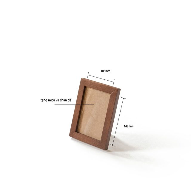 Khung ảnh viền bằng 10x15cm màu tối