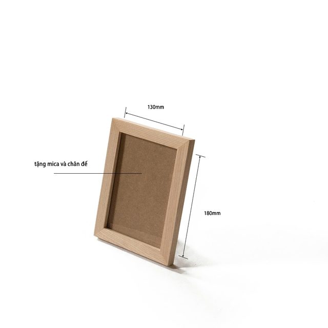 Khung ảnh viền bằng 13x18cm màu sáng