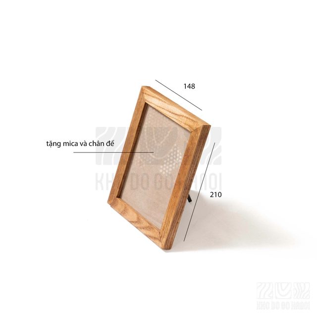 Khung ảnh viền bằng 13x18cm màu vàng
