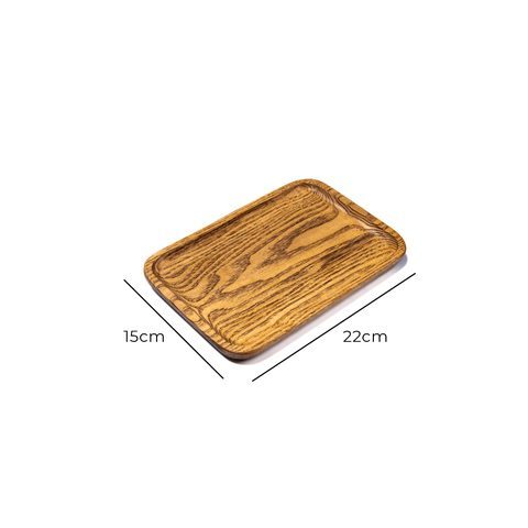 Khay chữ nhật 22x15cm màu vàng