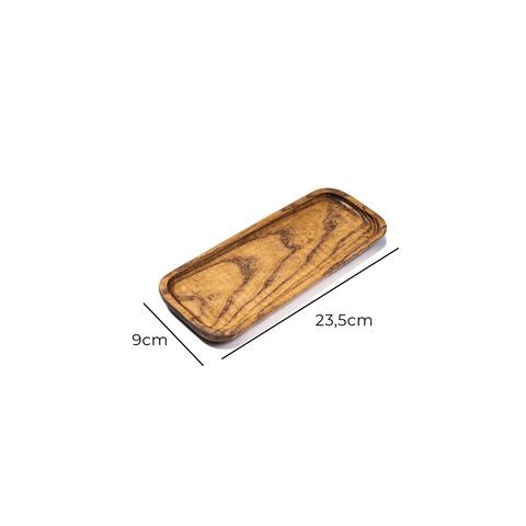 Khay chữ nhật 23,5x9cm màu vàng