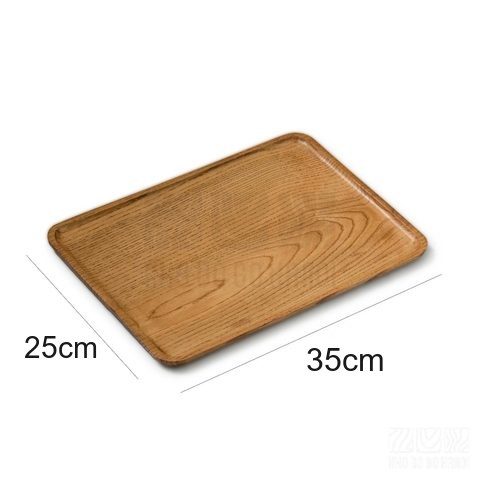 Khay chữ nhật 35x25cm màu vàng