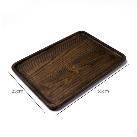 Khay chữ nhật 35x25cm màu đen