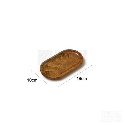 Khay Oval 19x10cm màu vàng