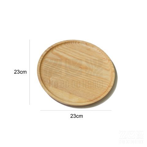 Khay tròn 23cm màu sáng