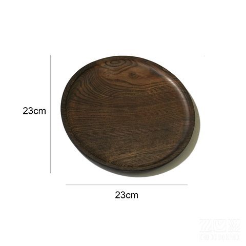 Khay Tròn 23cm màu đen