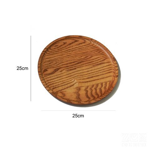 Khay tròn 25cm màu vàng