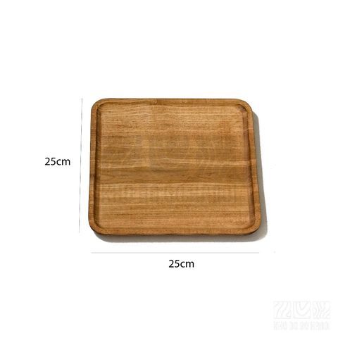 Khay Vuông 25cm màu vàng