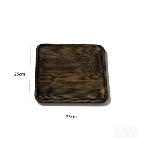 Khay vuông 25cm màu đen